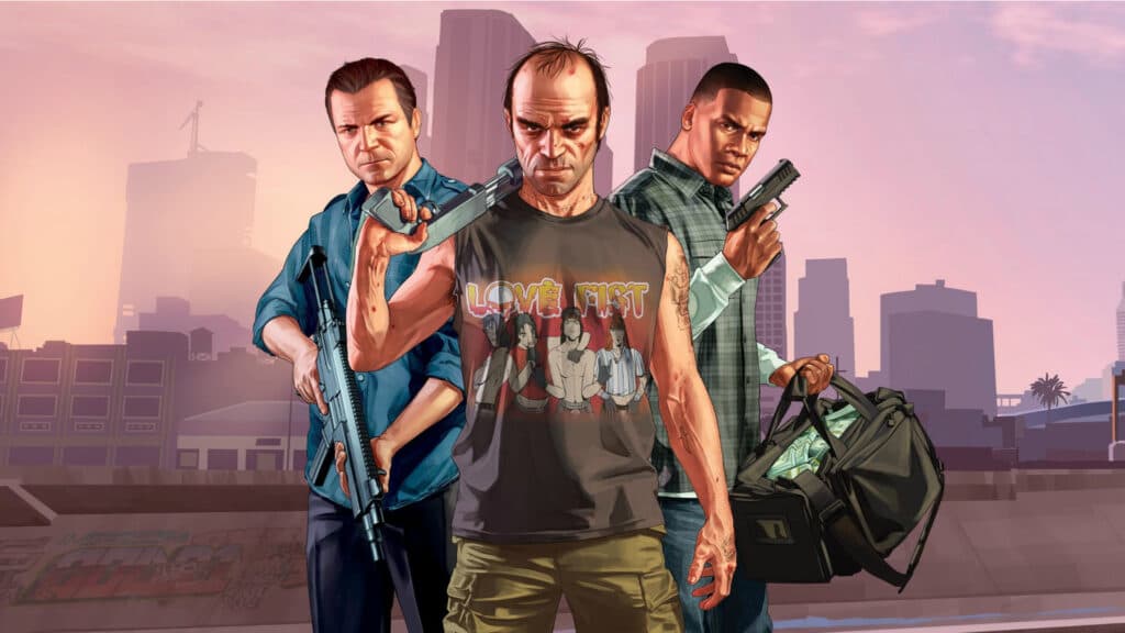 Trevor, Michael, and Franklin in GTA V