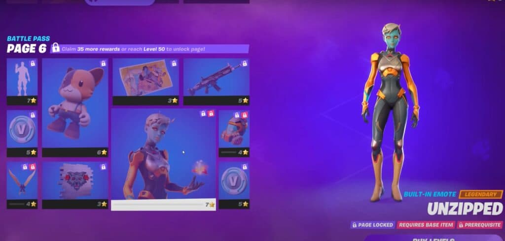 Fortnite Season 7 Battle Pass Page 6