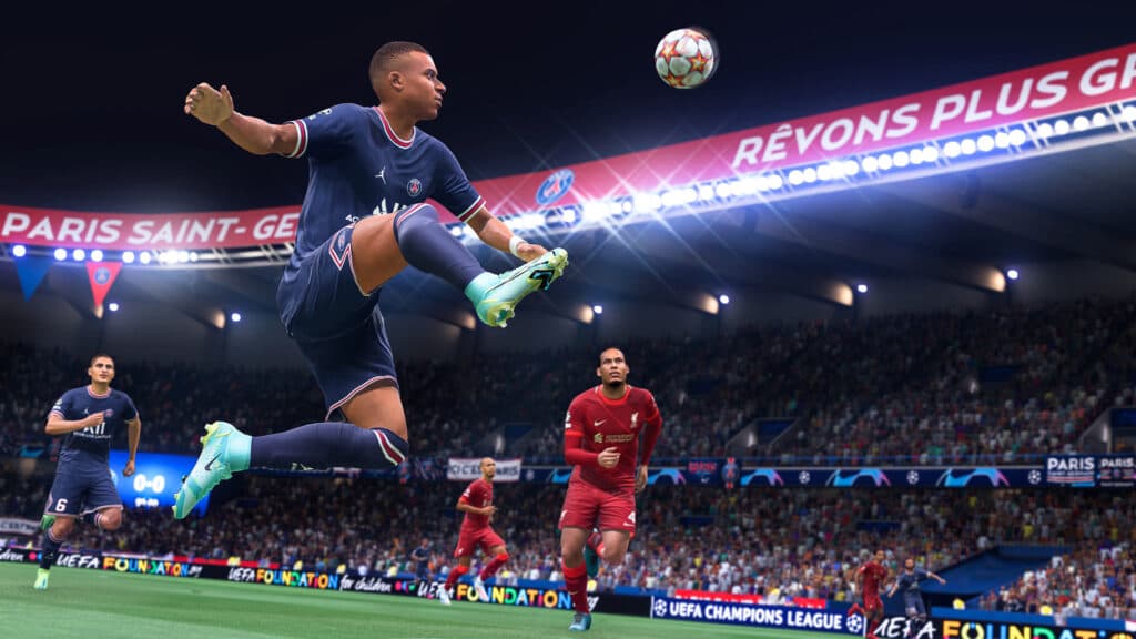 kylian mbappe controlling ball