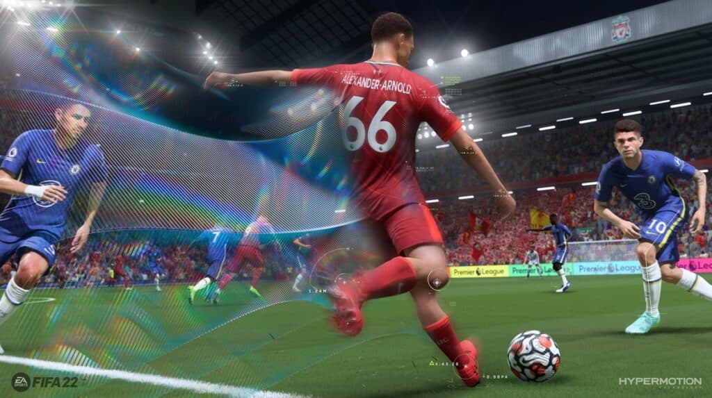 Trailer screenshot from EA's FIFA 22