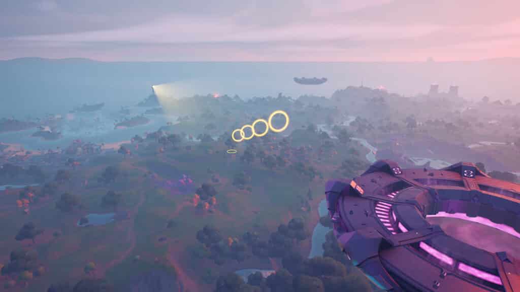 Fortnite rings to glide through as clark kent