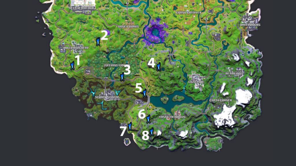 Fortnite Spy Probe locations