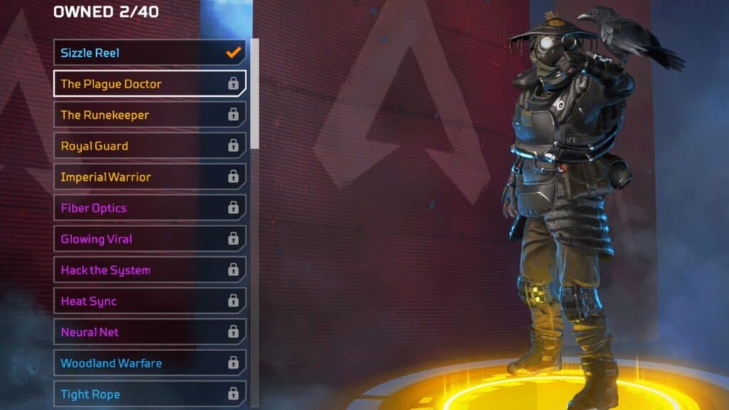 bloodhound customization options in apex legends