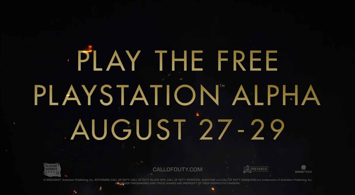 Call of Duty Vanguard Champion Hill Alpha dates 