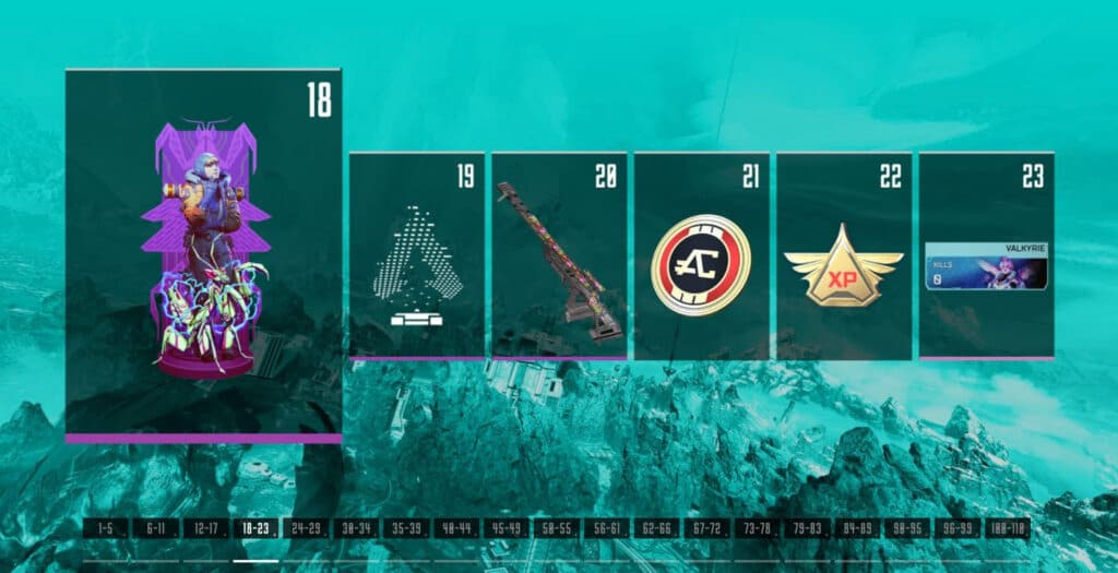 Apex Legends Season 10 battle pass 18-23