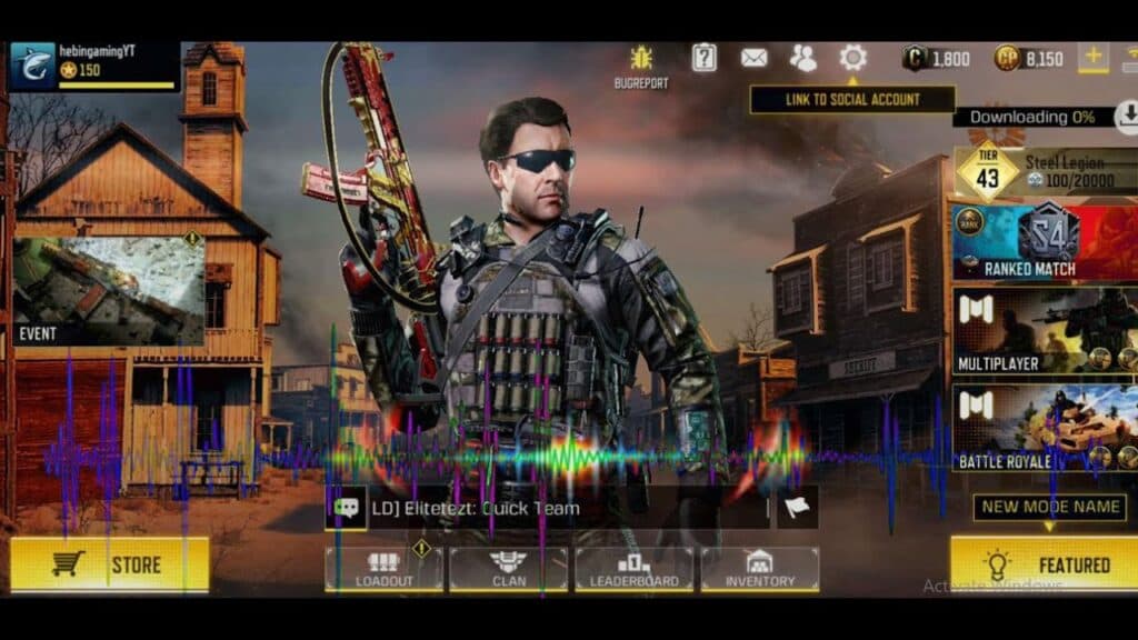 cod mobile lobby screen