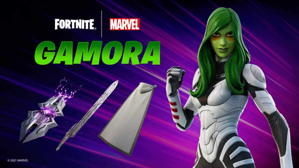 Fortnite Gamora Bundle with Godslayer Pickaxe