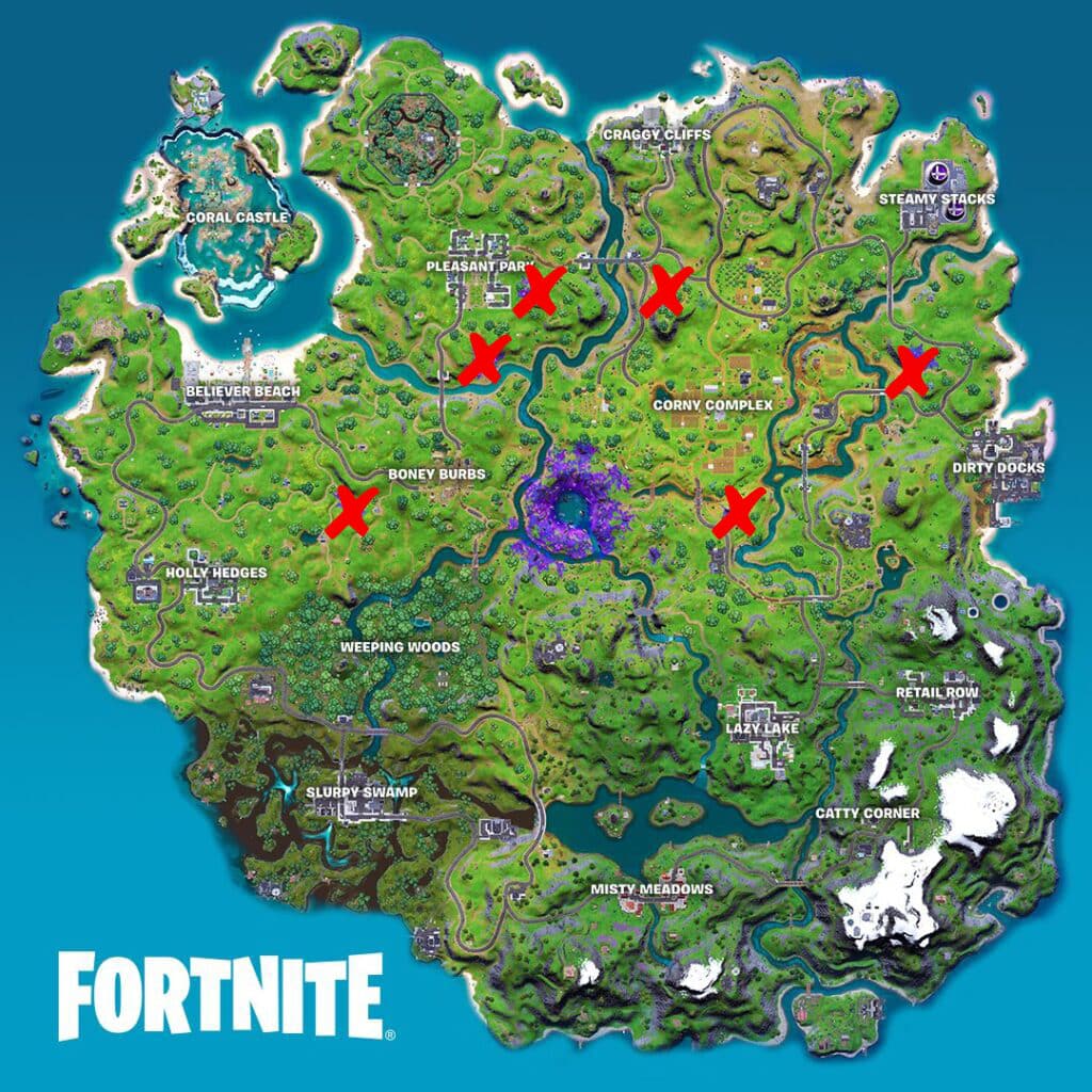 Fortnite Alien Biome locations