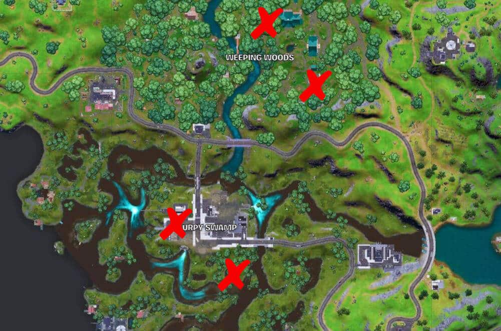 Fortnite target dummy locations