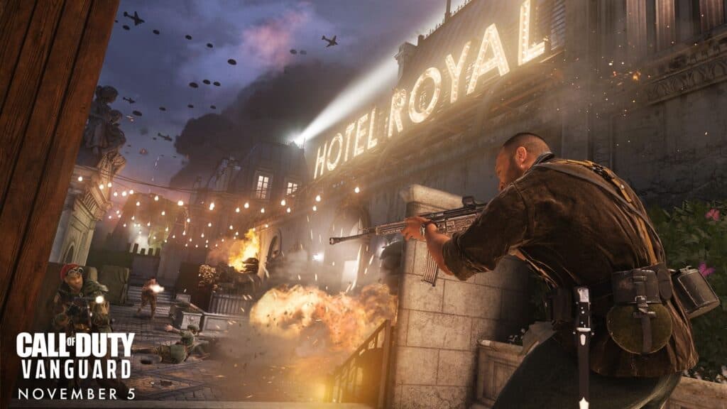 hotel royal map in cod vanguard