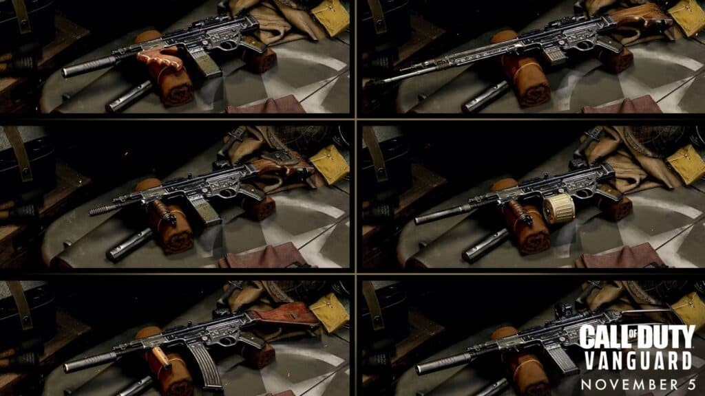 call of duty vanguard gunsmith options