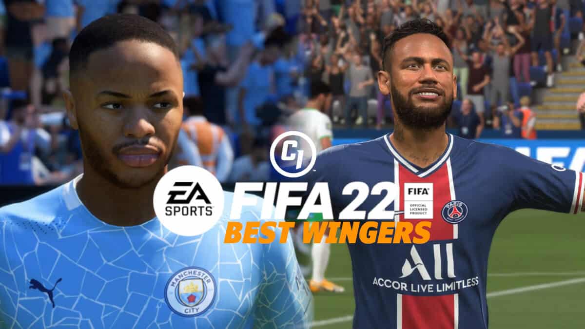 FIFA 22 wingers behind logo