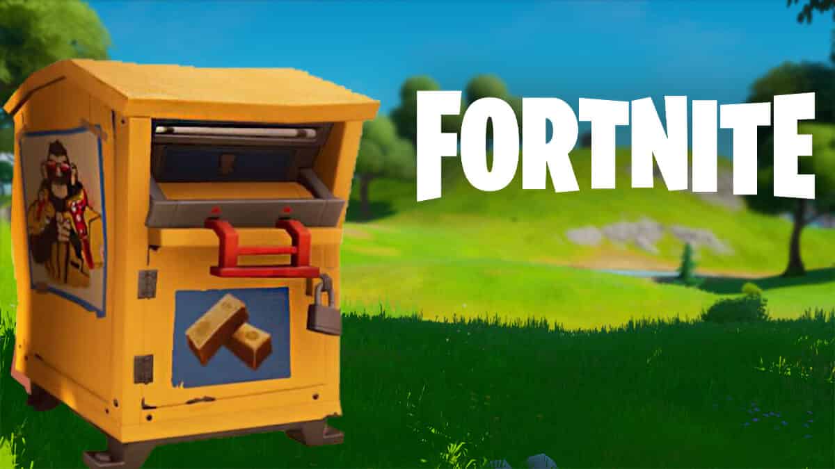 Donation box in Fortnite