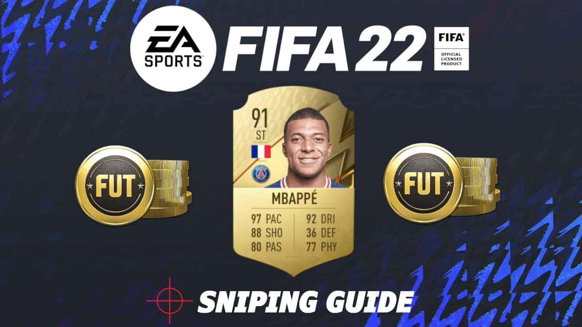 Mbappe FUT card with FIFA 22 logo