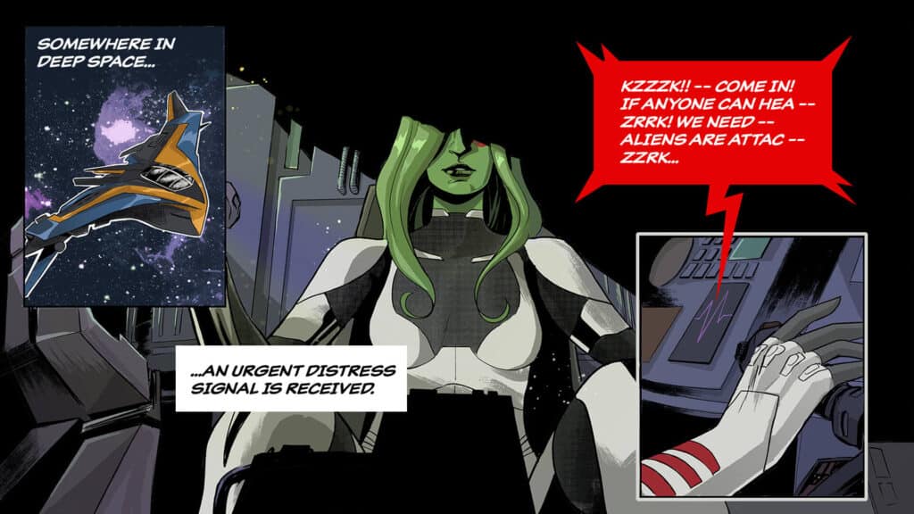 gamora in Fortnite Comic Strip