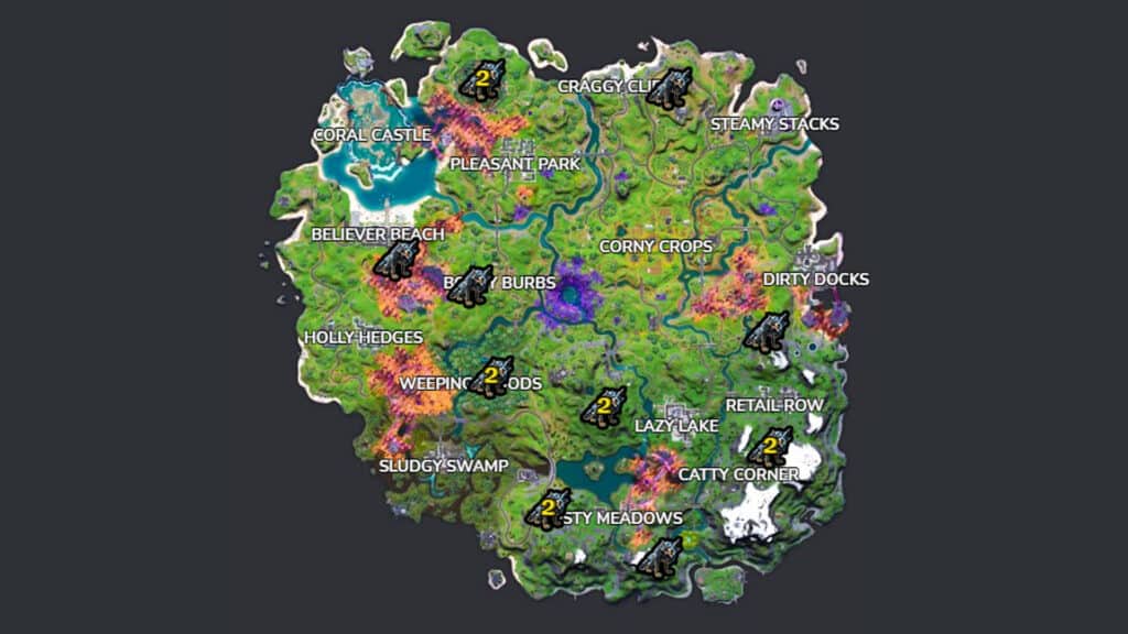 Fortnite Season 8 wolf locations 