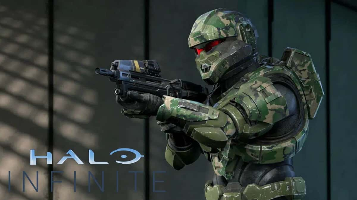 halo infinite character aiming gun