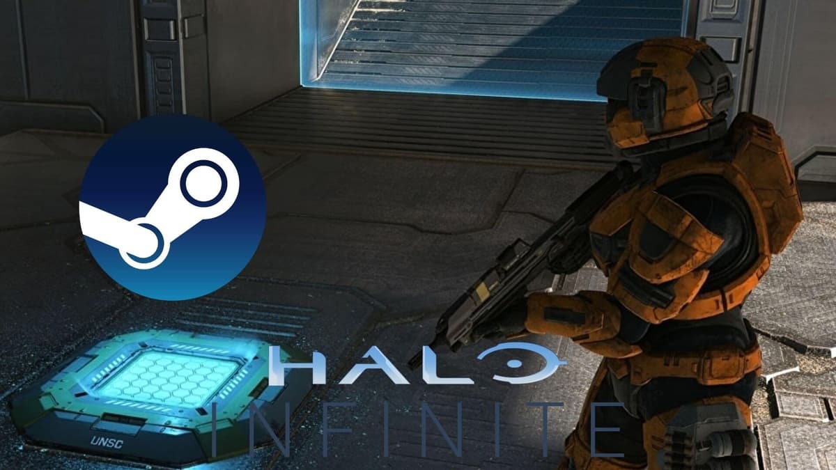 halo infinite and steam logo