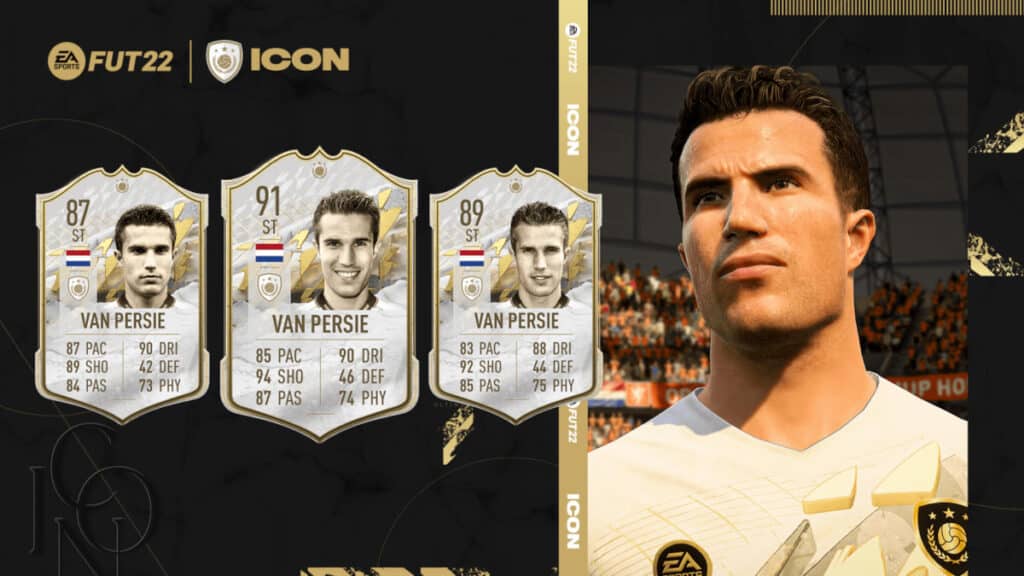 Robin Van Persie Icon cards in FIFA 22