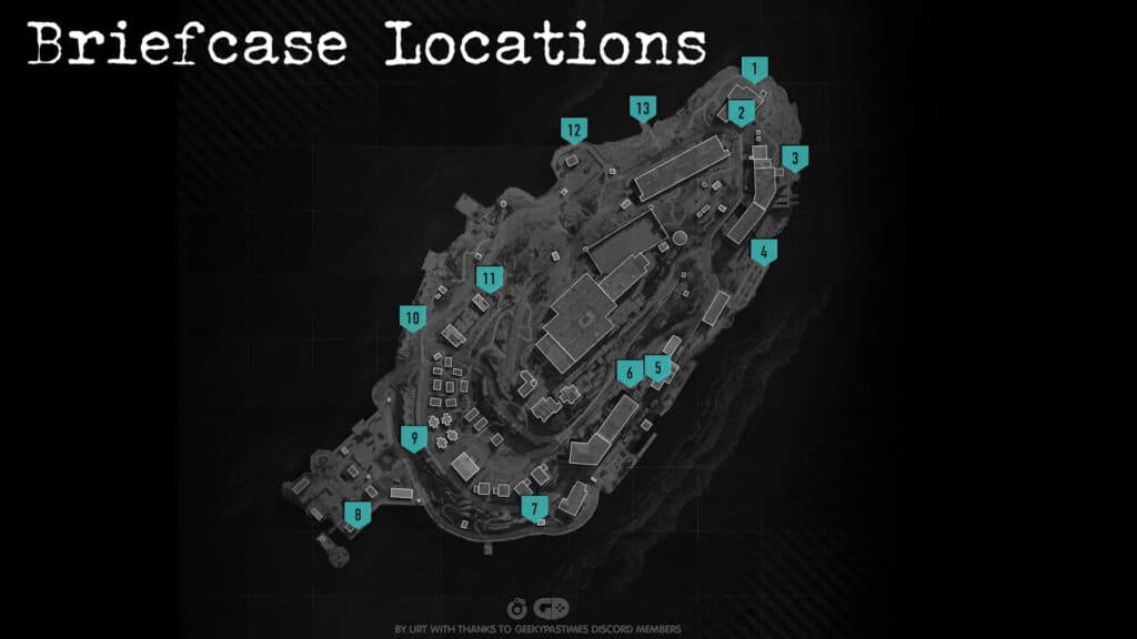 GeekyPastimes Rebirth Island briefcase locations