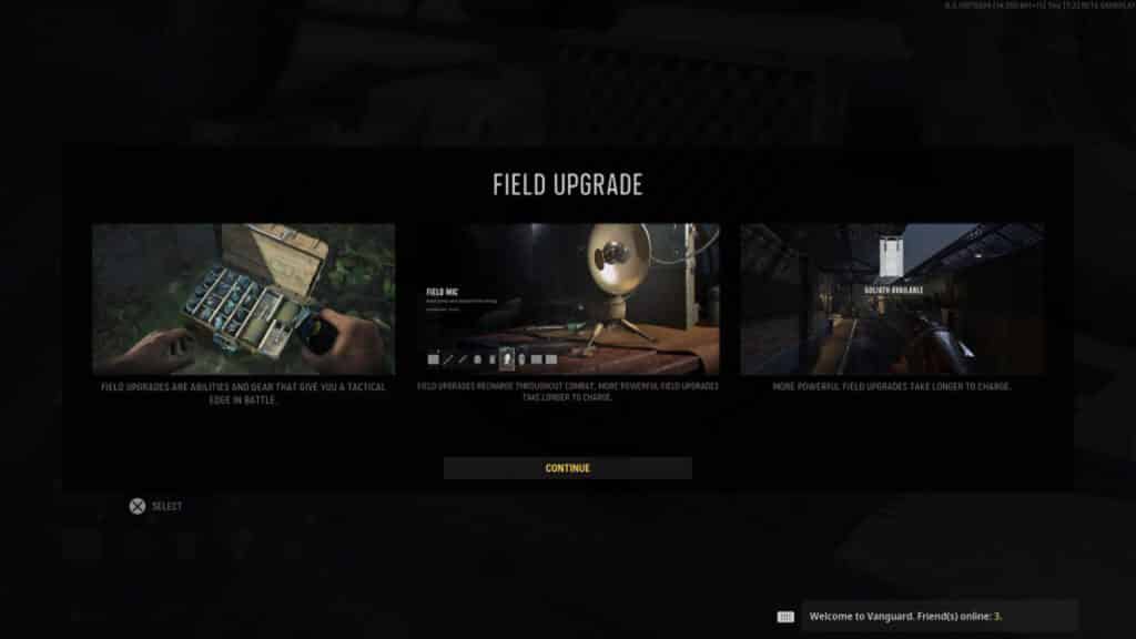 cod vanguard field upgrades