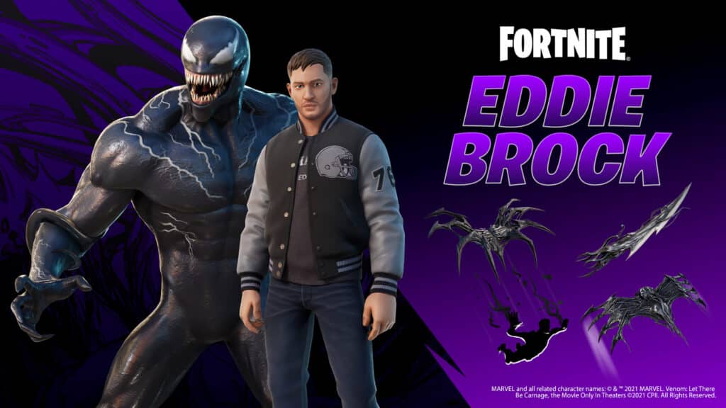 Fortnite Eddie Brock cosmetics