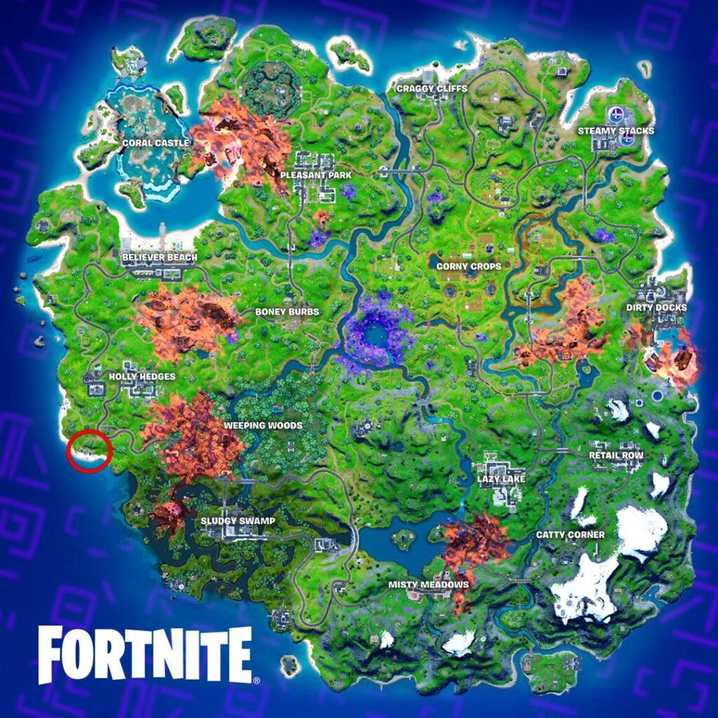 Fortnite Rainbow Rentals location