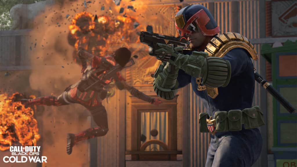 Judge Dredd skin in warzone and Black Ops Cold War