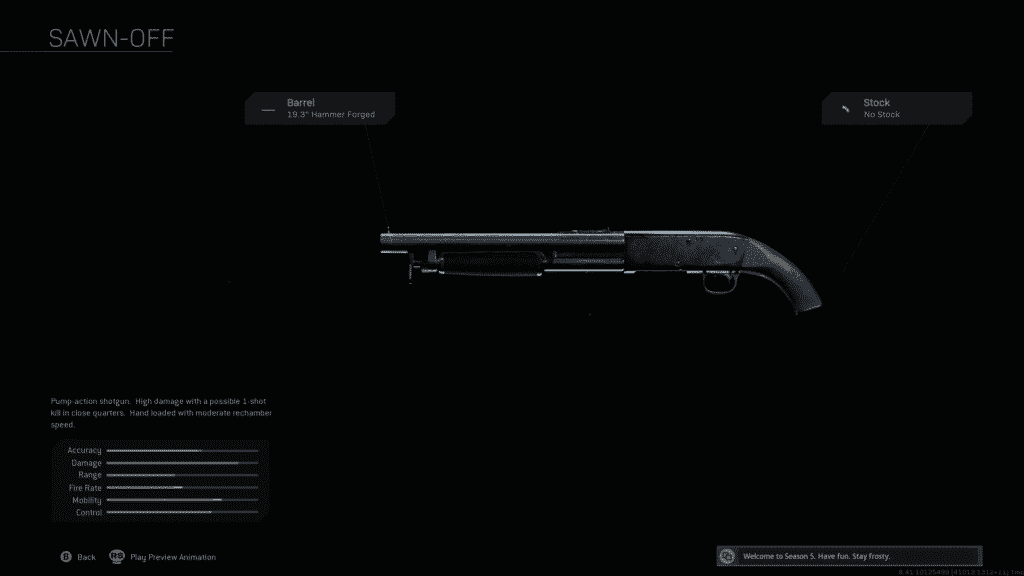 Warzone Sawn-Off Shotgun