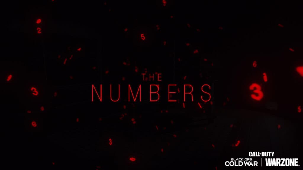 The Numbers Event in Warzone and Black Ops Cold War