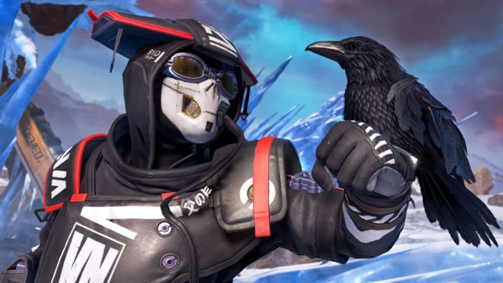 Bloodhound and bird in Apex Legends