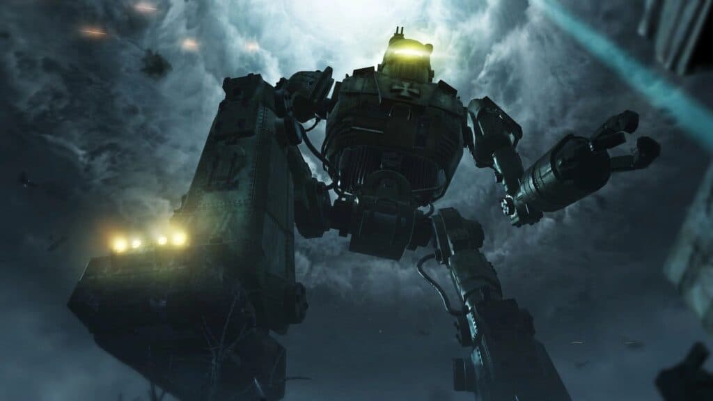 giant robot in cod zombies origin map