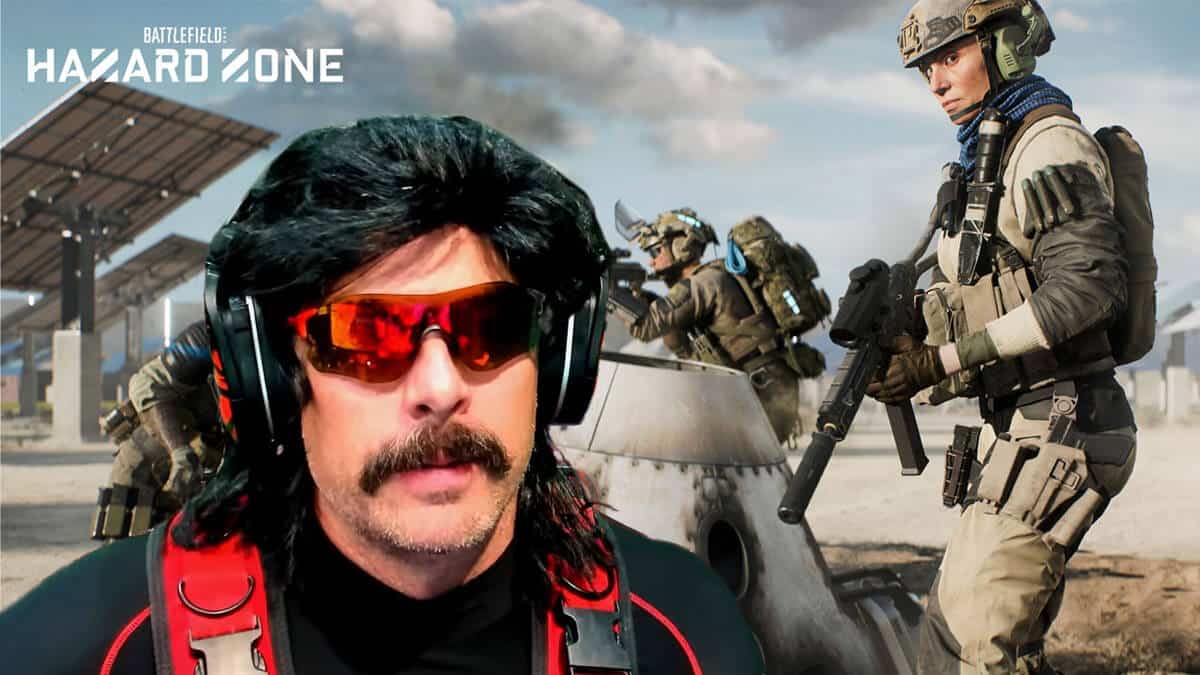 Dr Disrespect and battlefield 2042 hazard zone