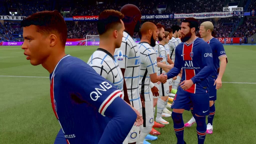 FIFA 22 teams lining up