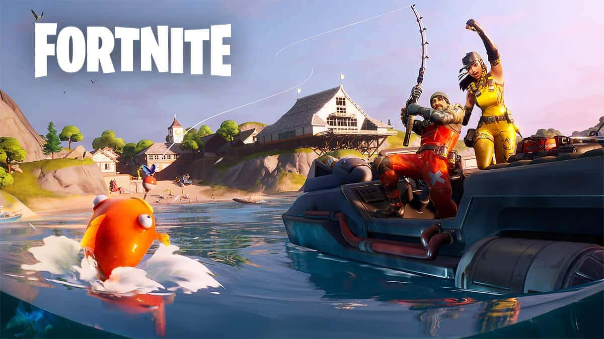 Fortnite characters fishing