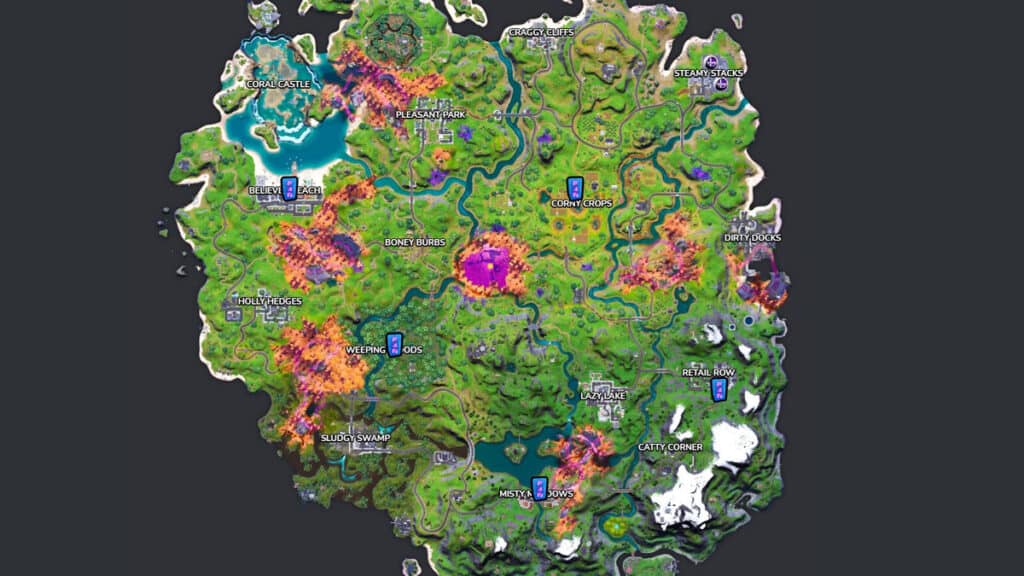 Fortnite Season 8 command symbol locations