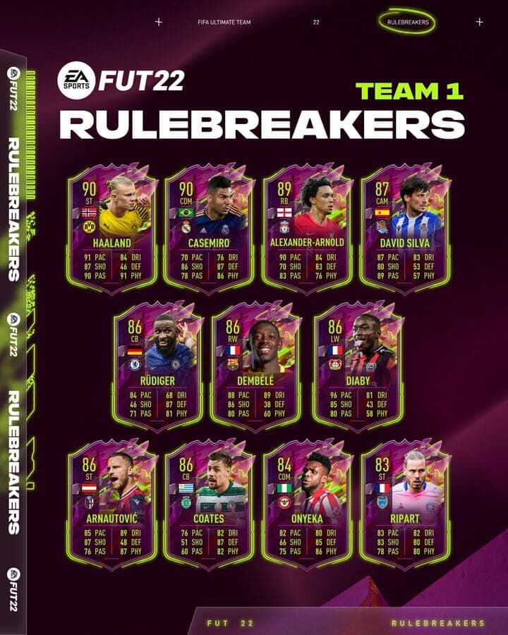 FIFA 22 Rulebreakers Team 1