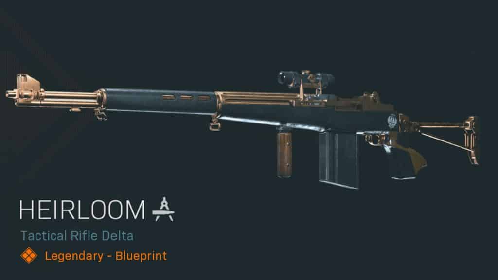 Warzone M1 garand heirloom blueprint