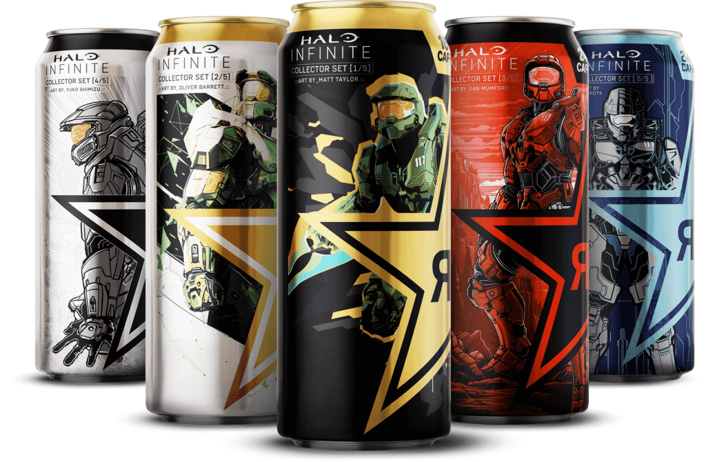 halo infinite rockstar energy cans