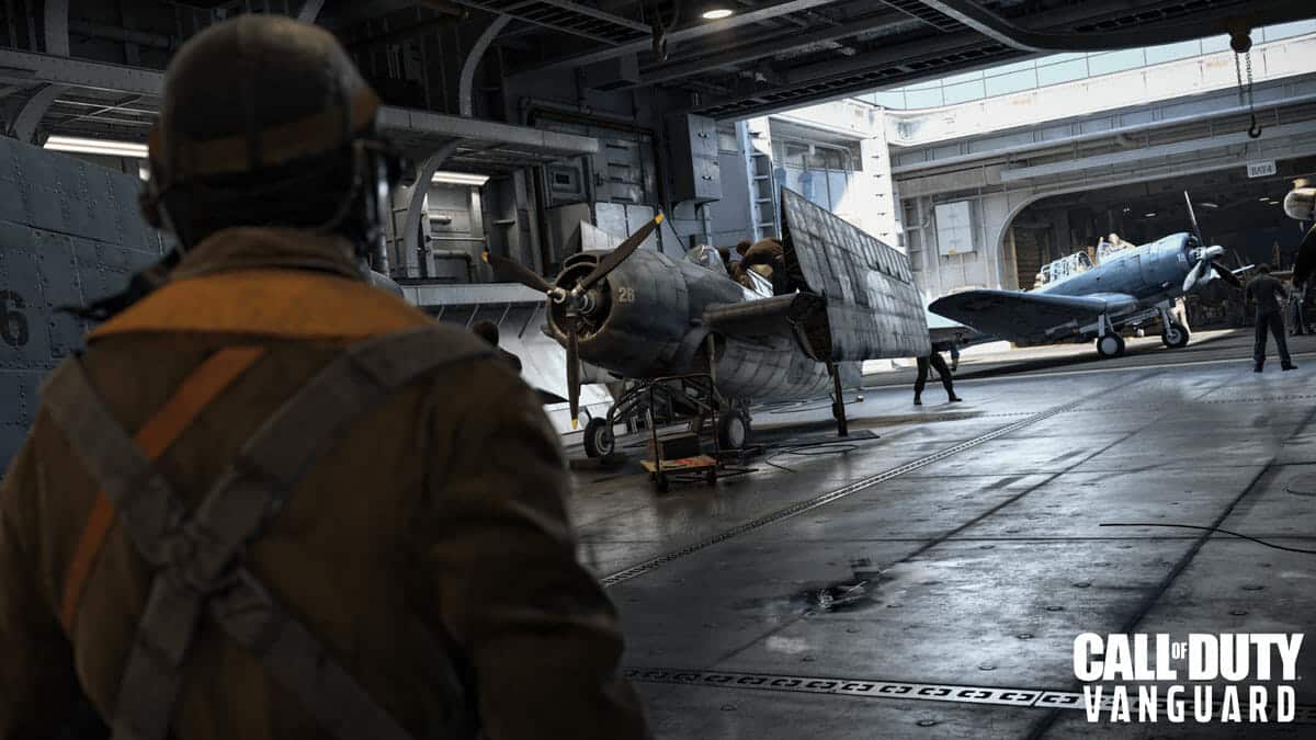 Call of Duty Vanguard plane hangar