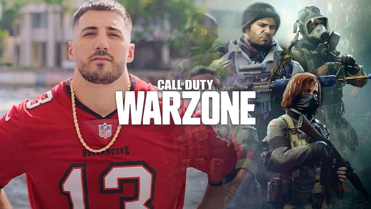 NICKMERCS and warzone Season 6 artwork