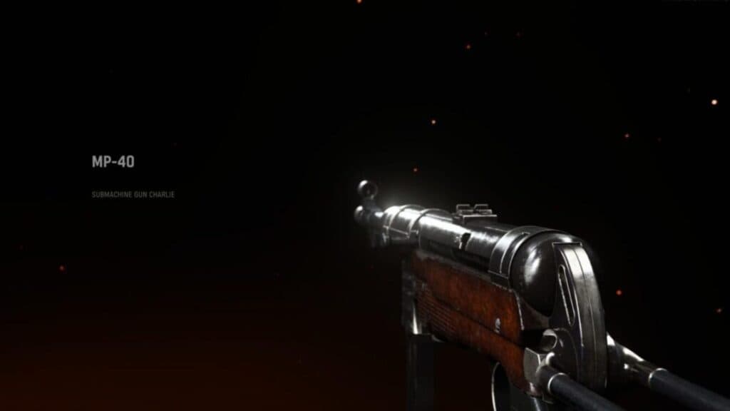 mp-40 gun in cod vanguard