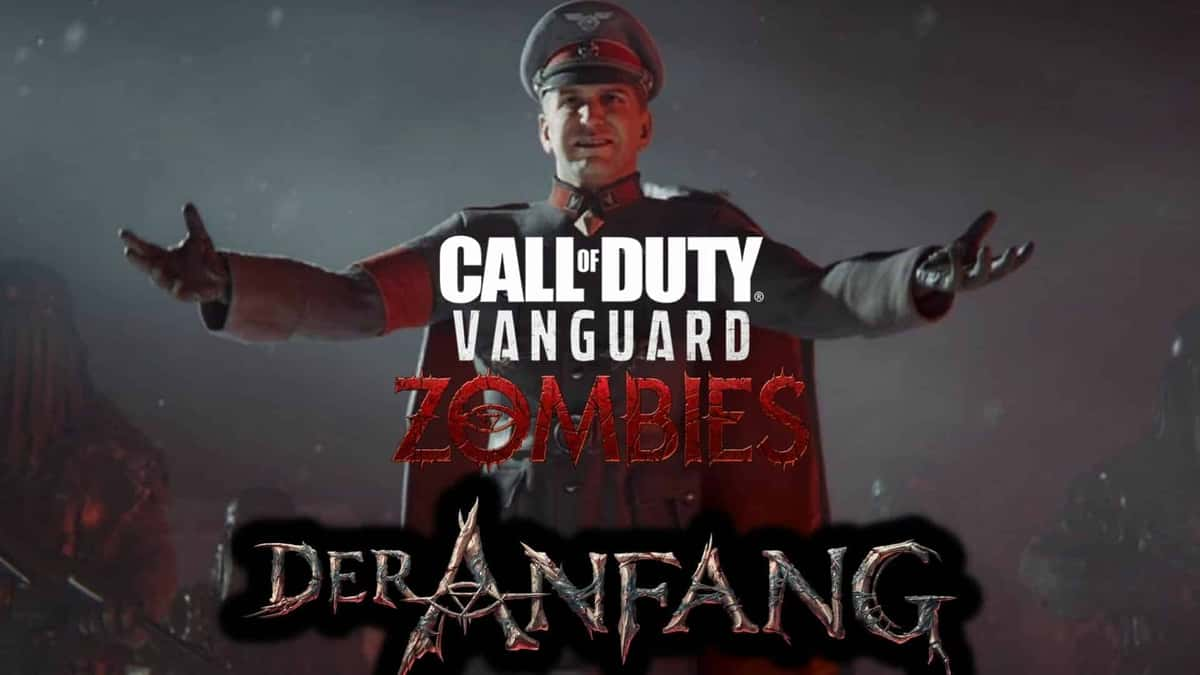 der anfang and cod vanguard logo over von list