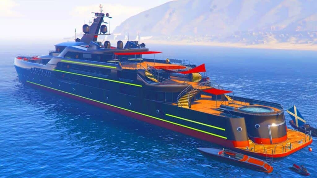 galaxy super yacht pisces in gta online