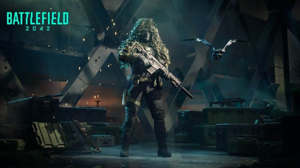 battlefield 2042 operator holding gun