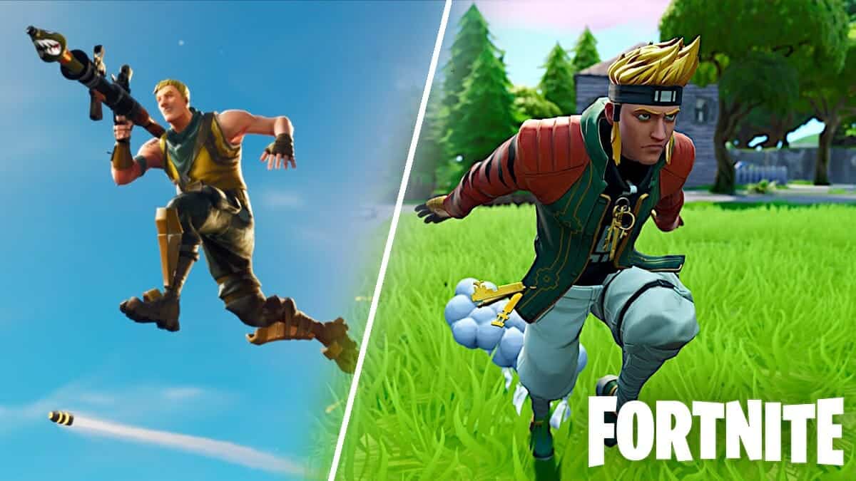 Fortnite characters split-screen