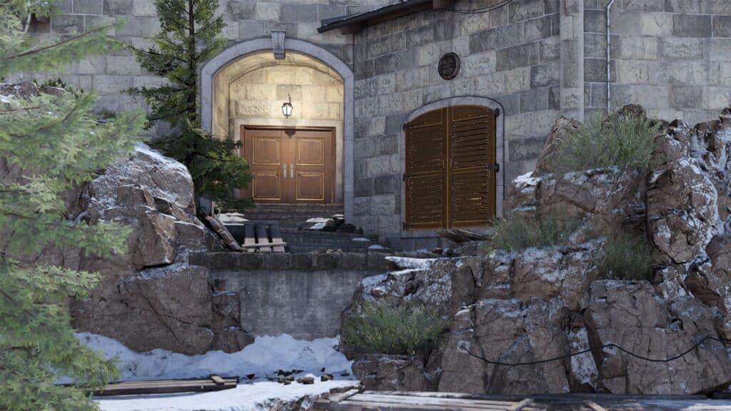 set of doors in eagle's nest map