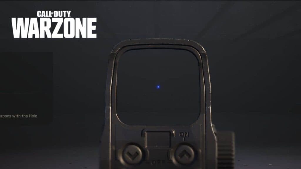 warzone blue dot reticle