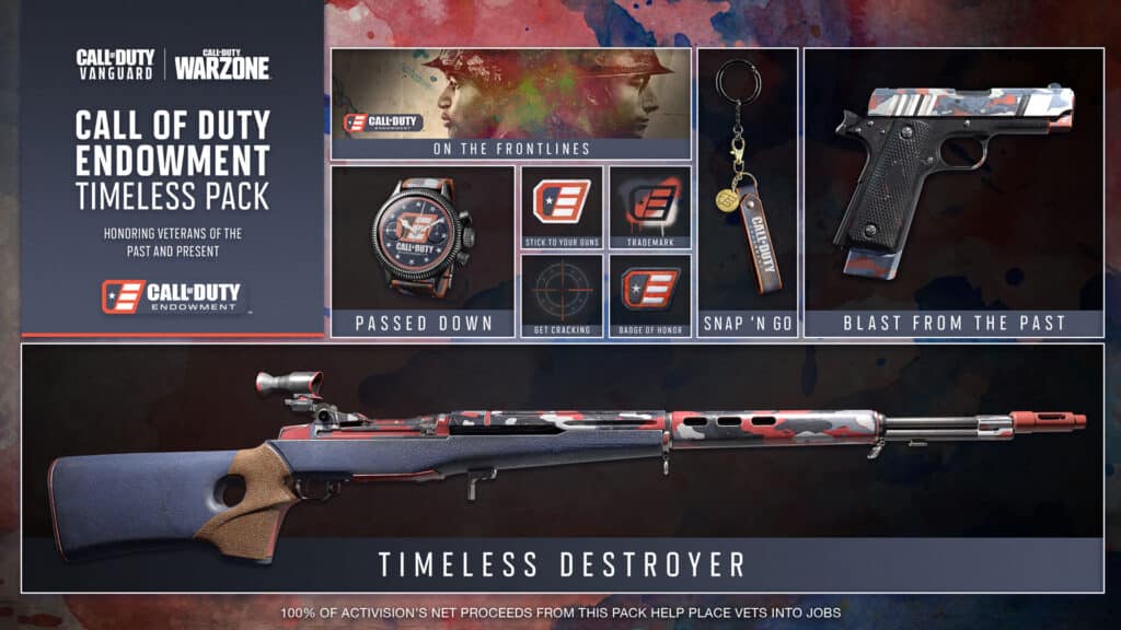 Call of Duty Endowment vanguard timeless pack