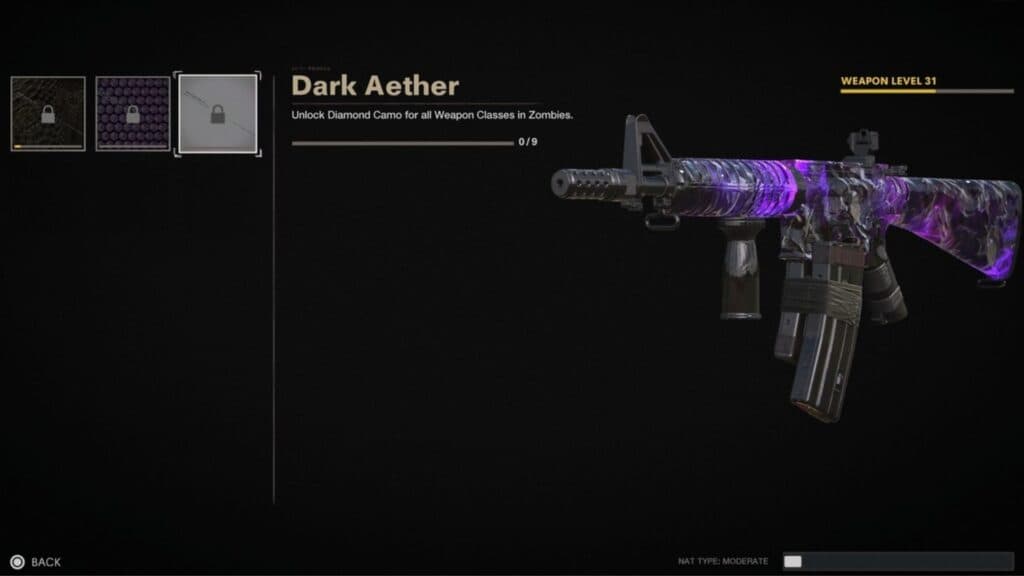 dark aether camo unlock conditions in cold war